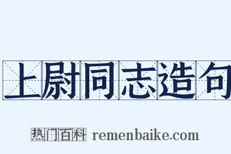 上尉同志造句是什么意思的图片